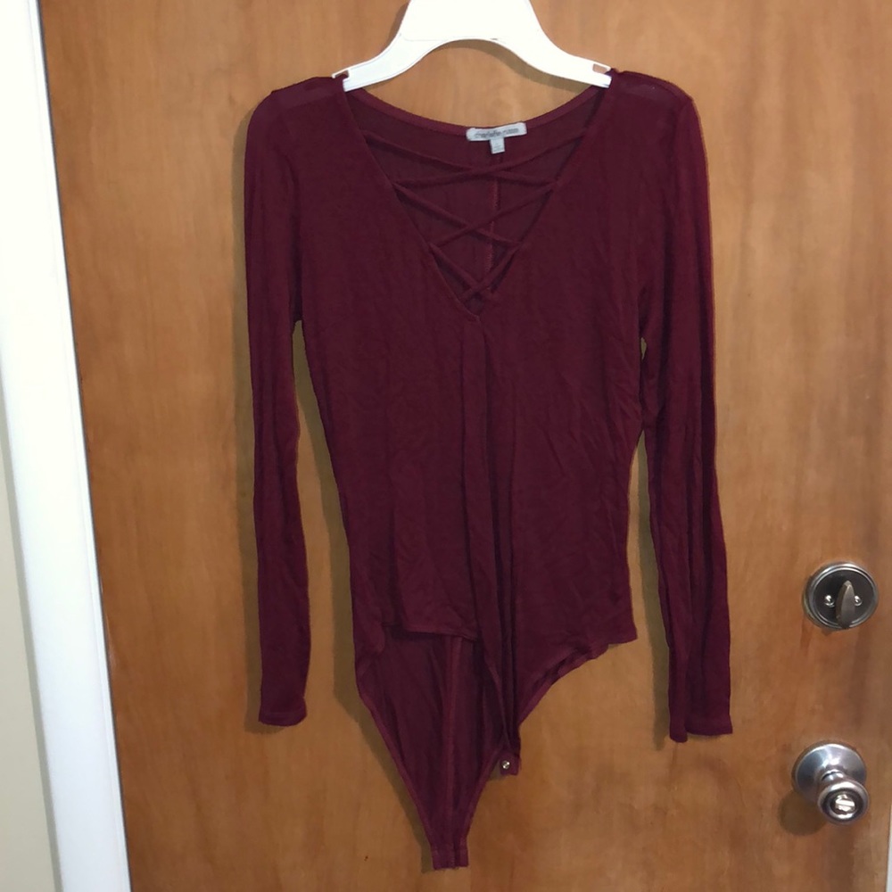 Maroon bodysuit